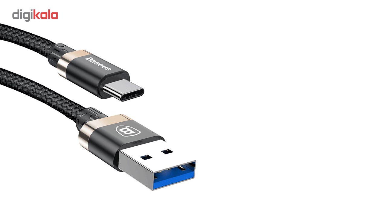 کابل تبدیل USB به USB Type-c باسئوس مدل Golden Belt به طول 1 متر