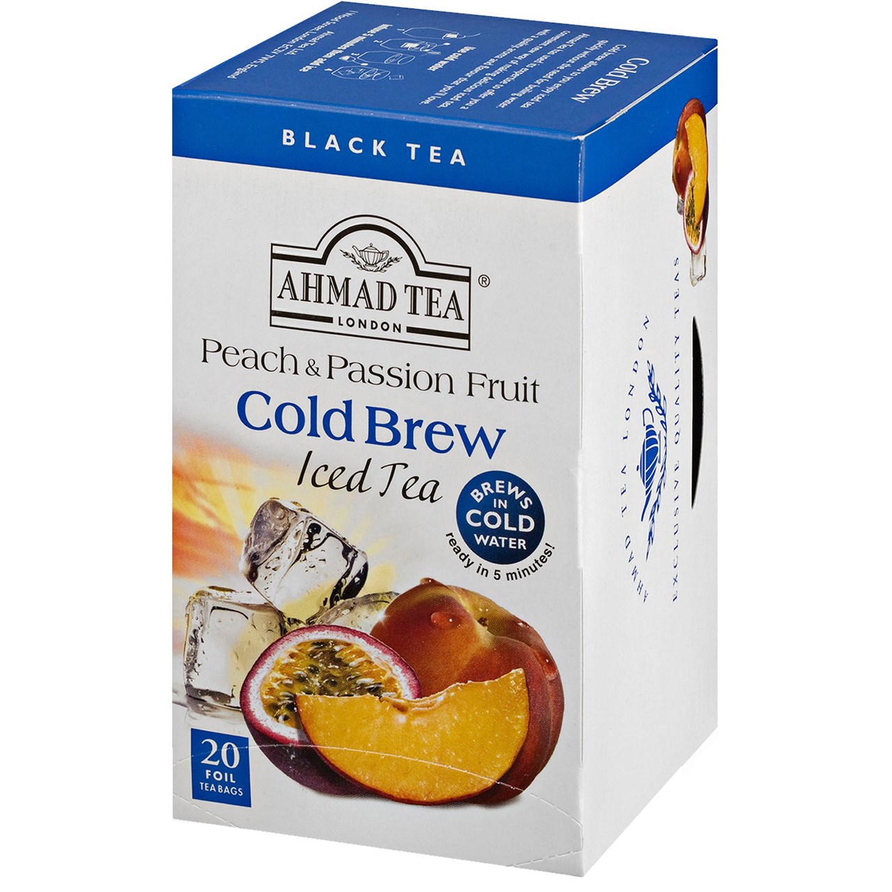 بسته چای سرد چای احمد مدل Peach And Passion Fruit Cold Brew Iced Tea