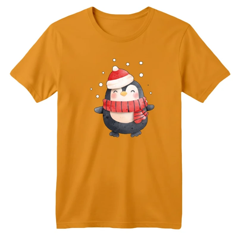 تی شرت آستین کوتاه بچگانه مدل پنگوئن کد ۹