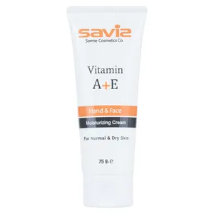 کرم مرطوب کننده دست و صورت ساویز مدل Vitamin A+E مقدار 75 گرم