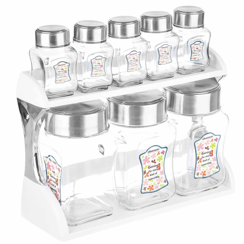 ست جای ادویه 9 پارچه زیباسازان کد 103254