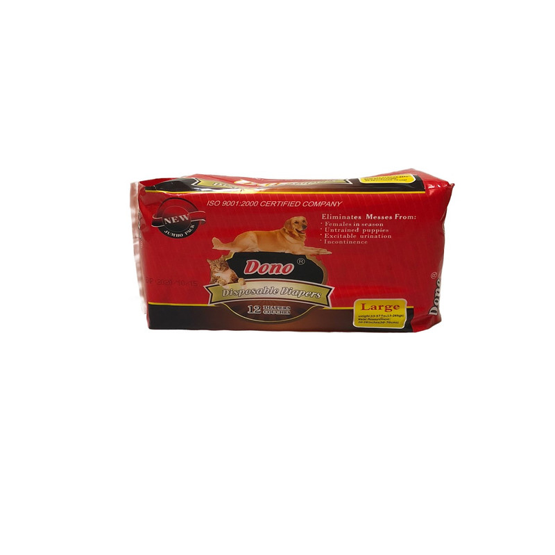 پوشک بهداشتی حیوانات خانگی دونو مدل 07 بسته12عددی سایز L