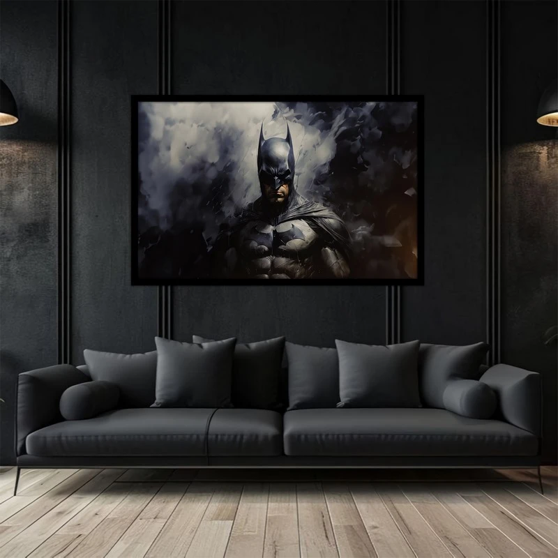 تابلو بکلیت طرح نقاشی و هنر دیجیتال شخصیت سینمایی بتمن مدل B-bu2876