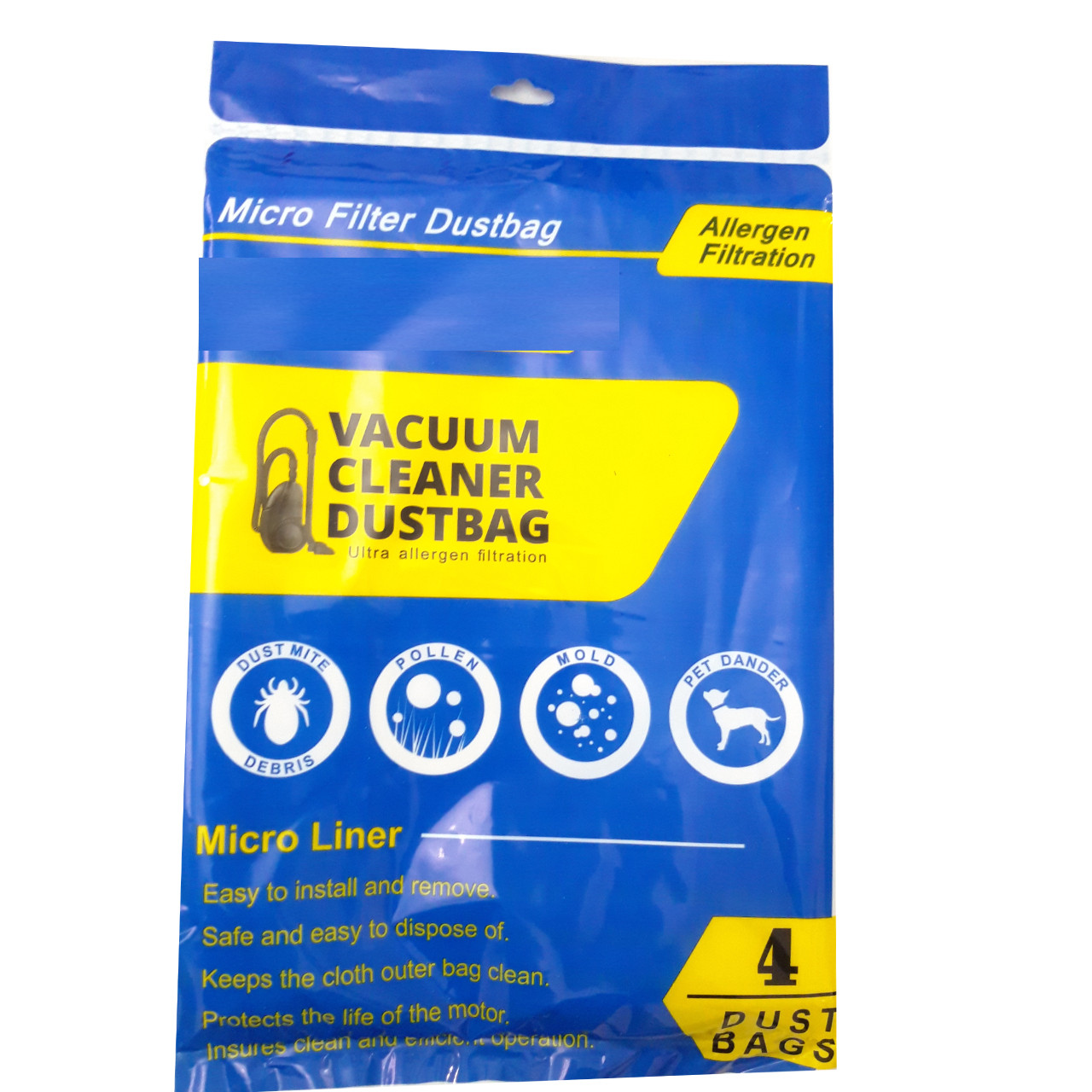 پاکت جاروبرقی مدل Micro003 سه بسته 4 عددی مناسب برای جاروبرقی سامسونگ