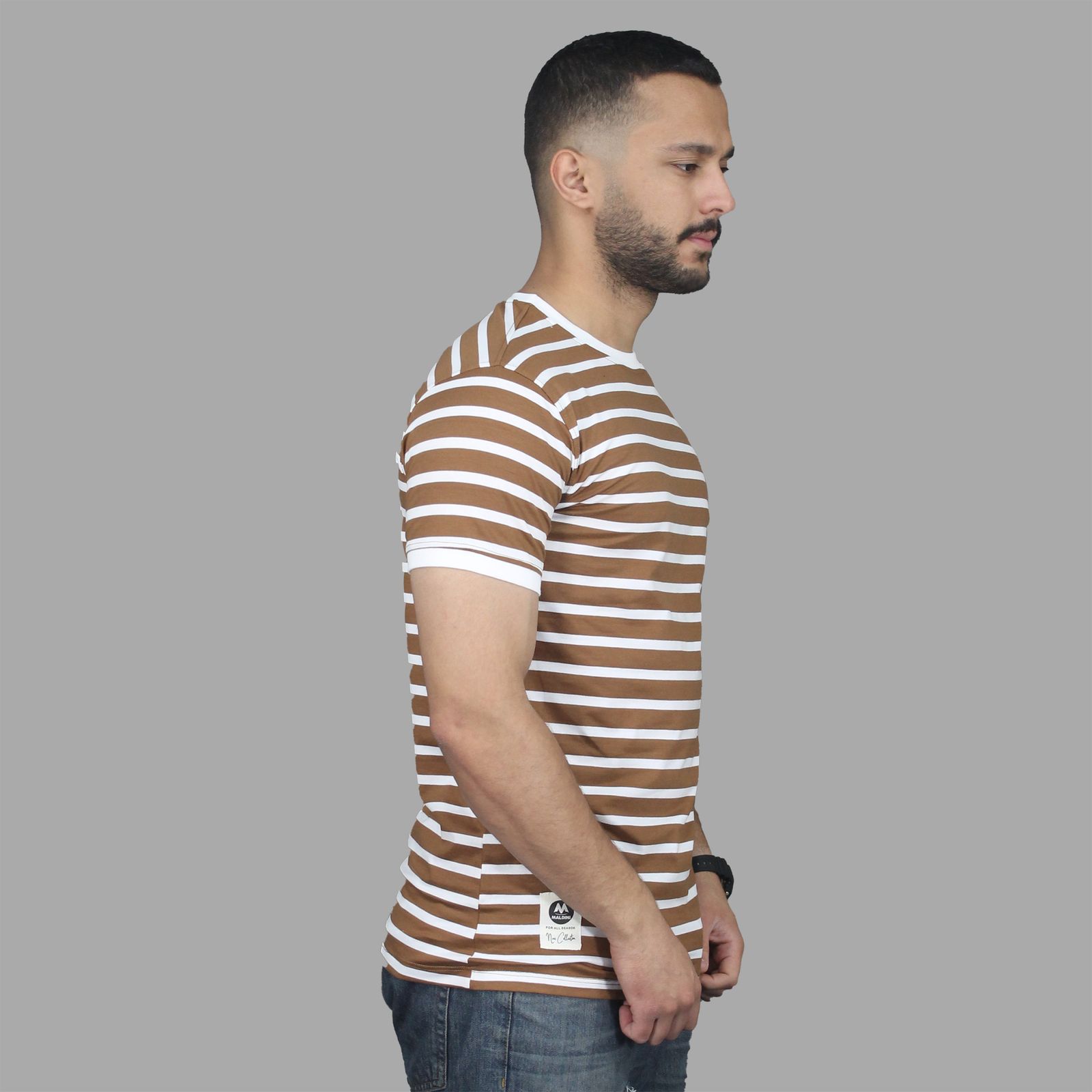 تی شرت آستین کوتاه مردانه مالدینی مدل t-497 - - 2