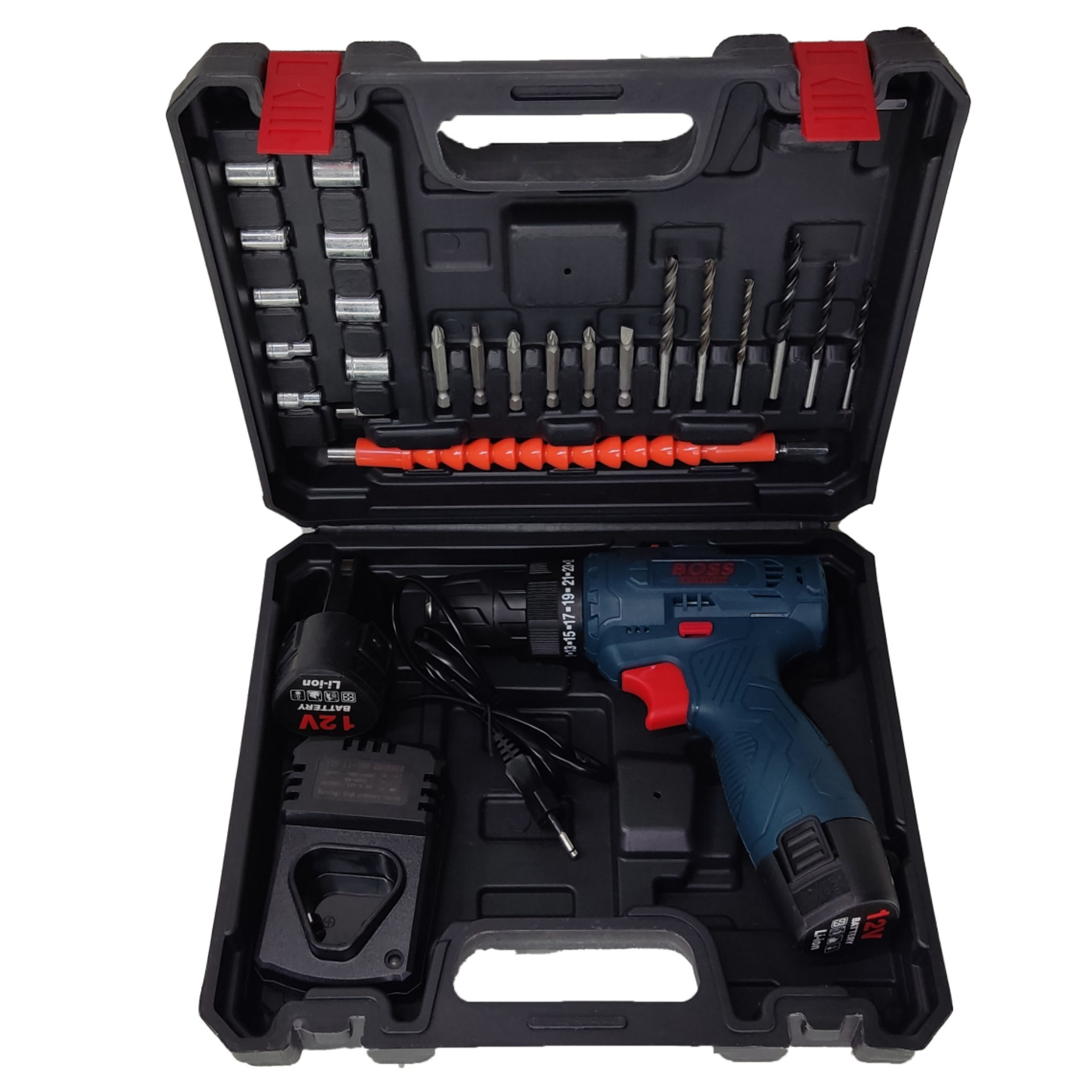 مجموعه 23 عددی دریل پیچگوشتی شارژی باس مدل BOSS23