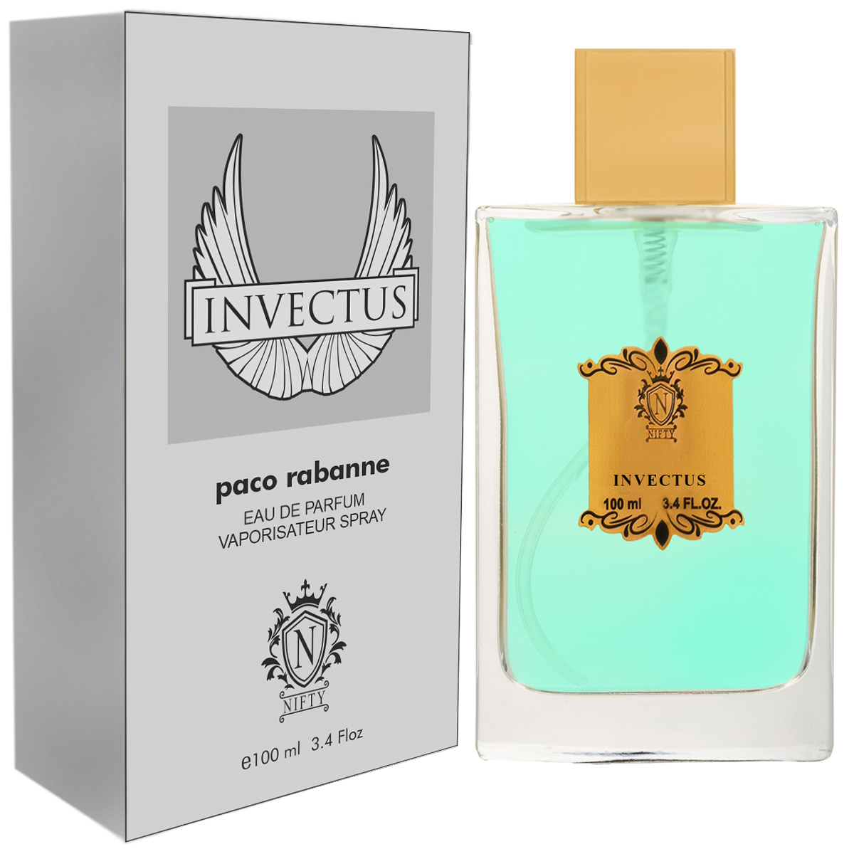 ادو پرفیوم مردانه نیفتی مدل INVECTUS حجم 100 میلی لیتر