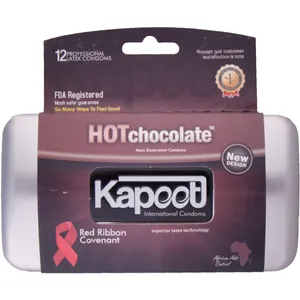 کاندوم کاپوت مدل Hot Chocolate  بسته 12 عددی