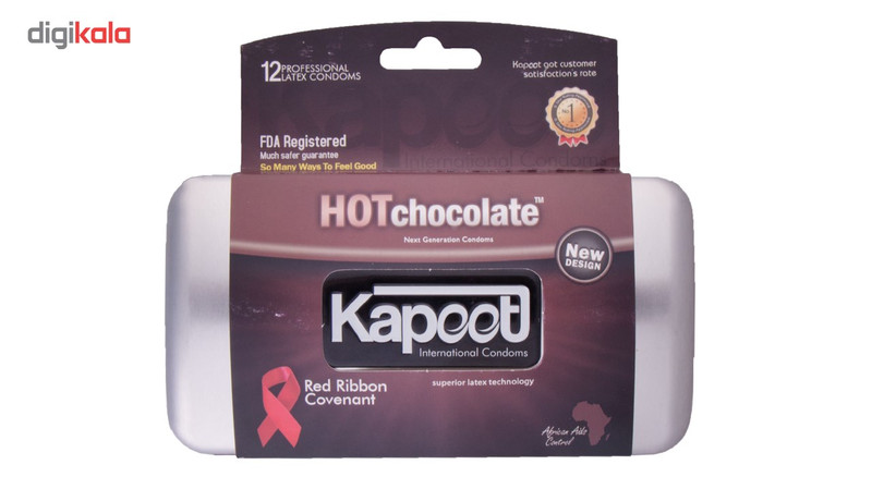 کاندوم کاپوت مدل Hot Chocolate بسته 12 عددی