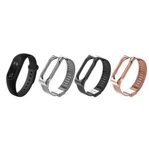 مچ بند تندرستی شیائومی مدل Mi Band 2 به همراه محافظ صفحه و بند فلزی کد 100