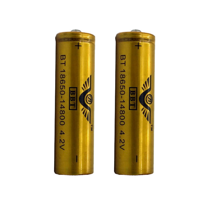 باتری لیتیوم یون قابل شارژ بی بی تی مدل BT18650 بسته دو عددی