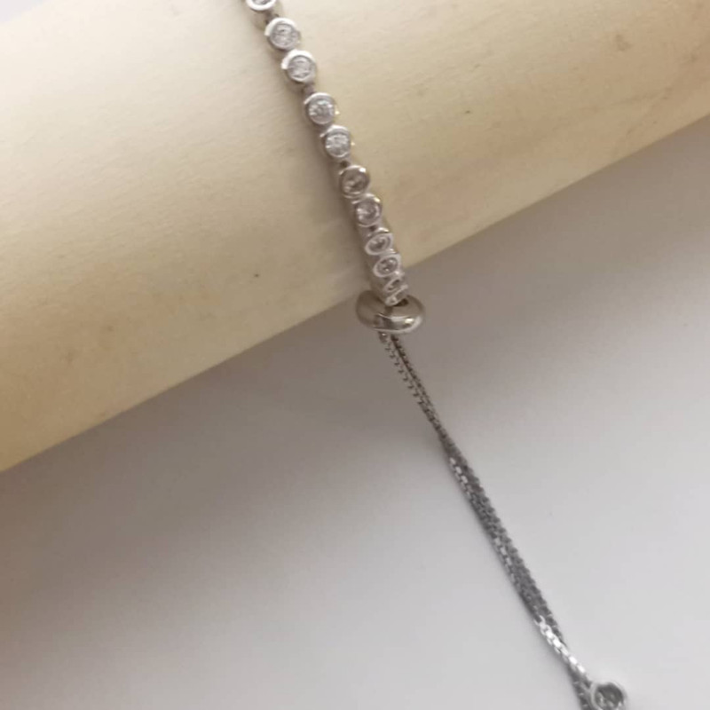 دستبند نقره زنانه مدل آسانسوری کد P9800 دستبند نقره زنانه مدل آسانسوری کد P9800