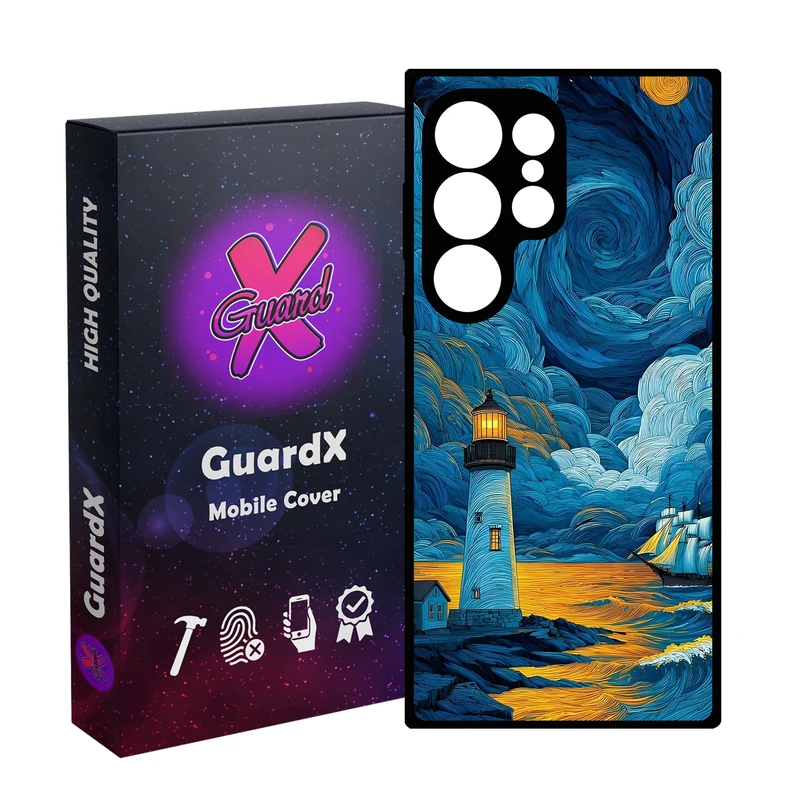 کاور گارد ایکس طرح فانوس دریایی ونگوگ مدل 10907 مناسب برای گوشی موبایل سامسونگ Galaxy S25 Ultra