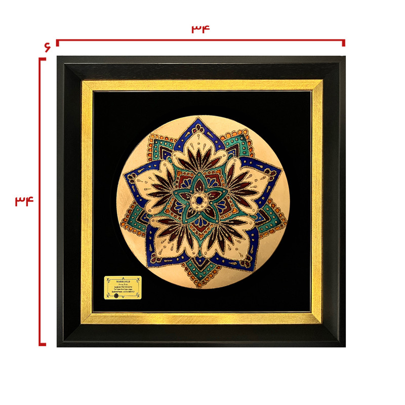 تابلو طلا کوب مارک گلد طرح ماهک کد T3416 