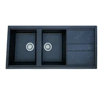 سینک ظرفشویی گرانیت توکار دو لگنه مدل marbleline902s