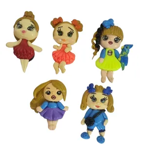 اسباب بازی زینتی مدل عروسک خمیری مجموعه 5 عددی