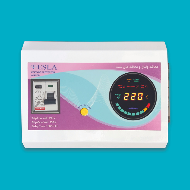 محافظ ولتاژ تسلا مدل TVP-FI-50