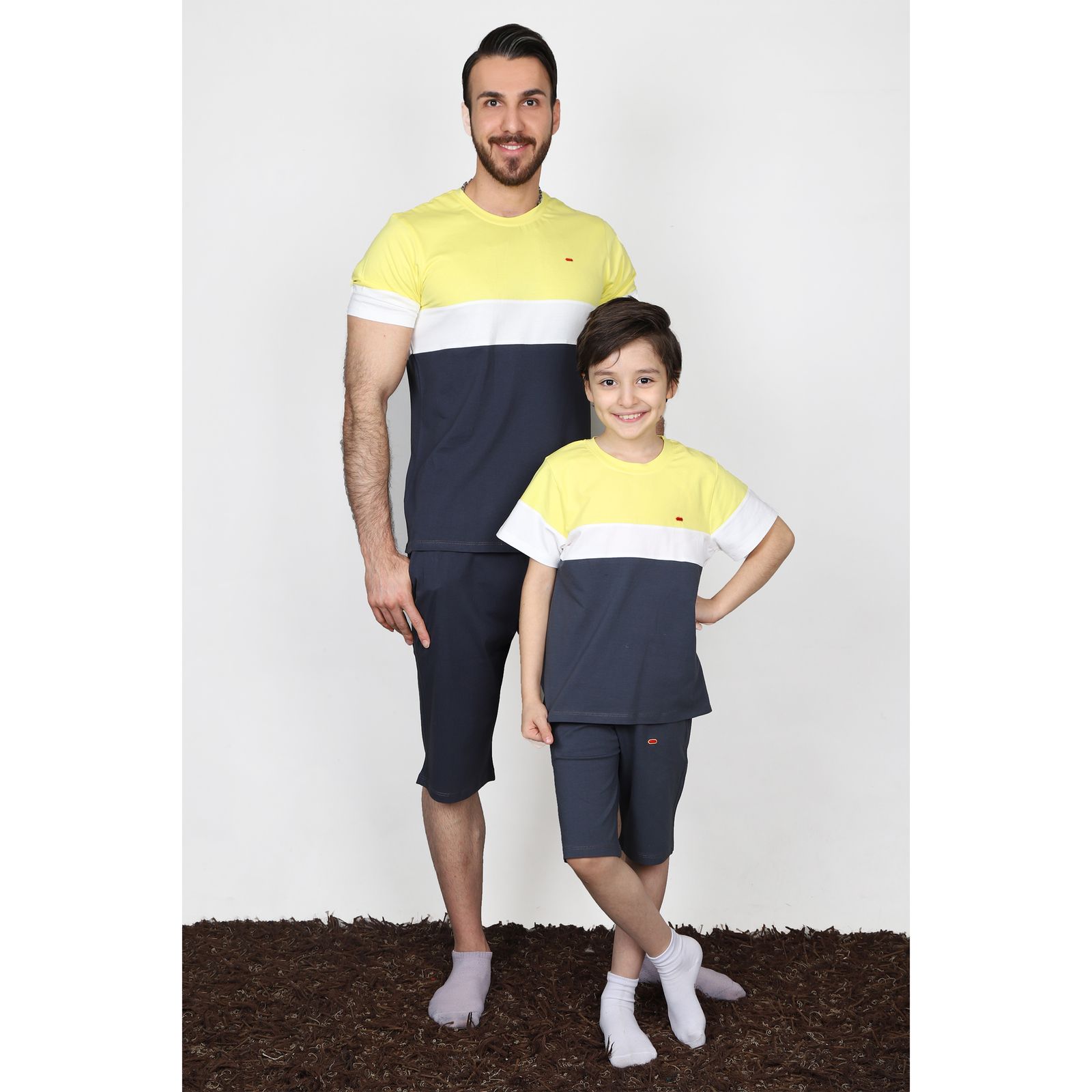 ست تی شرت آستین کوتاه و شلوارک مردانه مادر مدل 412-16 - - 13