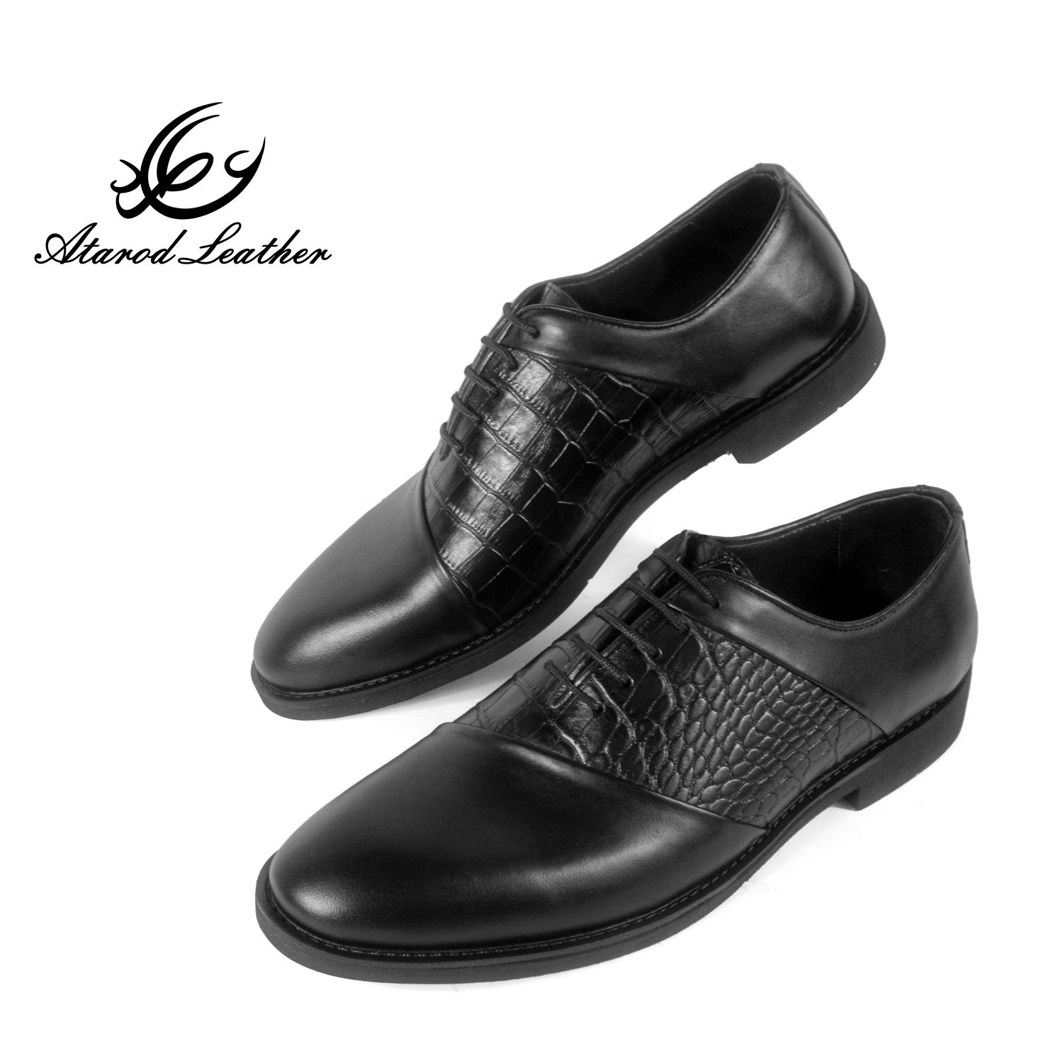 کفش مردانه چرم عطارد مدل چرم طبیعی کد SH205 -  - 8