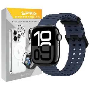 Sprig Ocean BK Buckle Strap For Apple Watch Series SE2021/7/8/9 45mm