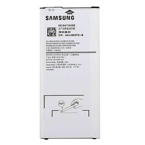 باتری موبایل مدل EB-BA710AB ظرفیت 3300میلی آمپر ساعت مناسب برای گوشی موبایل سامسونگ Galaxy A7 2016 باتری موبایل مدل EB-BA710AB ظرفیت 3300میلی آمپر ساعت مناسب برای گوشی موبایل سامسونگ Galaxy A7 2016