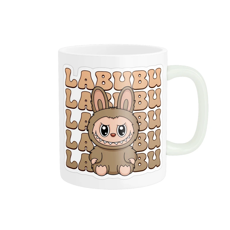 ماگ پاد آفرین طرح عروسک لبوبو کد 5925