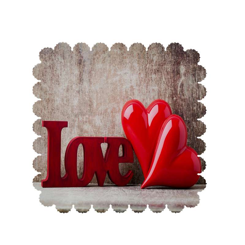 رومیزی طرح قلب کد 6237B