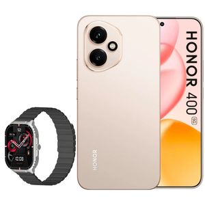 گوشی موبایل آنر مدل 400 دو سیم کارت ظرفیت 512 گیگابایت و رم 12 گیگابایت به همراه ساعت هوشمند 47 میلی‌متری مدل Mobo K1