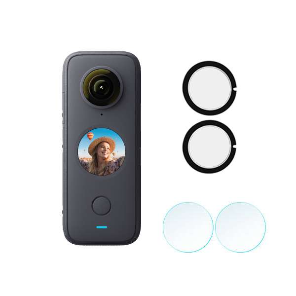 دوربین فیلم برداری اینستا 360 مدل ONE X2 به همراه محافظ لنز دوربین و محافظ صفحه نمایش
