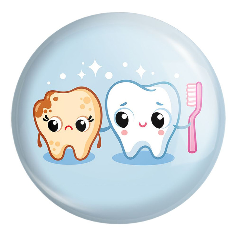 پیکسل خندالو طرح دندان و دندانپزشکی کودکانه کد 27756 مدل بزرگ