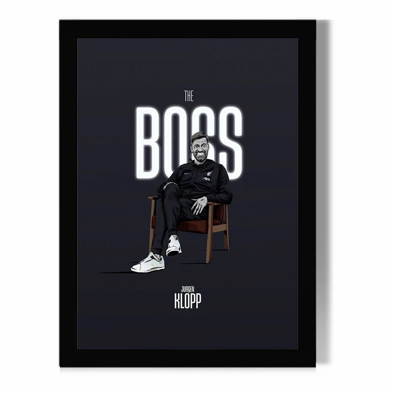 تابلو مدل دیواری طرح یورگن کلوپ Jürgen Klopp کد FD573