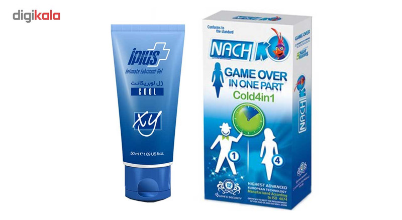 کاندوم تحریک کننده کدکس مدل 4in1 بسته 12 به همراه ژل آی پلاس مدل lubricant cool