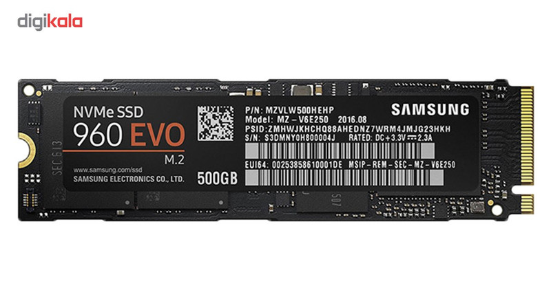 اس اس دی اینترنال سامسونگ مدل 960 Evo ظرفیت 500 گیگابایت