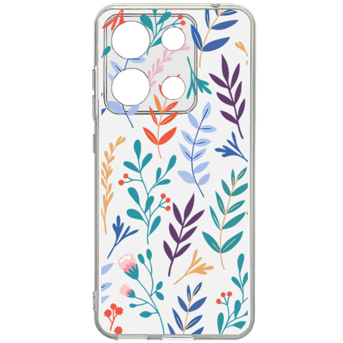 کاور طرح Tiny Leaves مناسب برای گوشی موبایل شیائومی Note 13 4G 