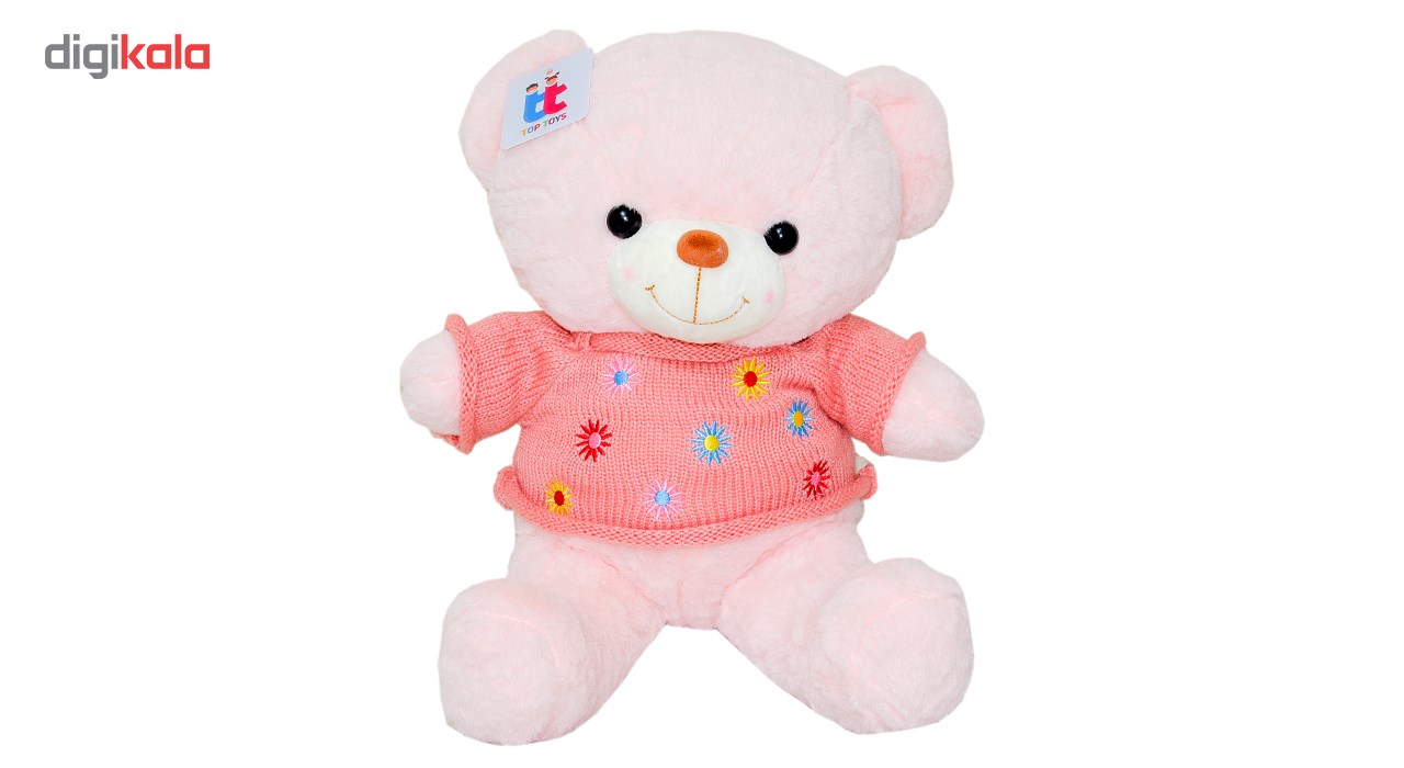 عروسک خرس تدی مدل  Flower Sweatshirt