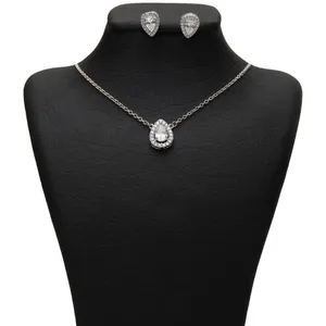 نیم ست نقره شهر جواهر مدل SJS-SE001