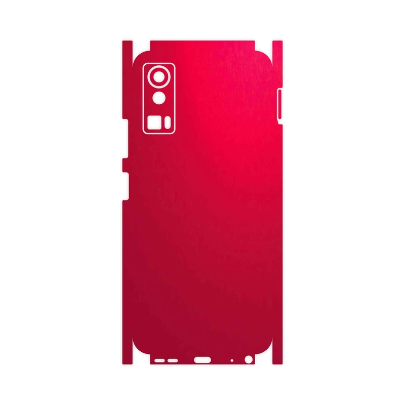 برچسب پوششی ماهوت مدل Matte-Warm-Red-FullSkin مناسب برای گوشی موبایل جی پلاس X20
