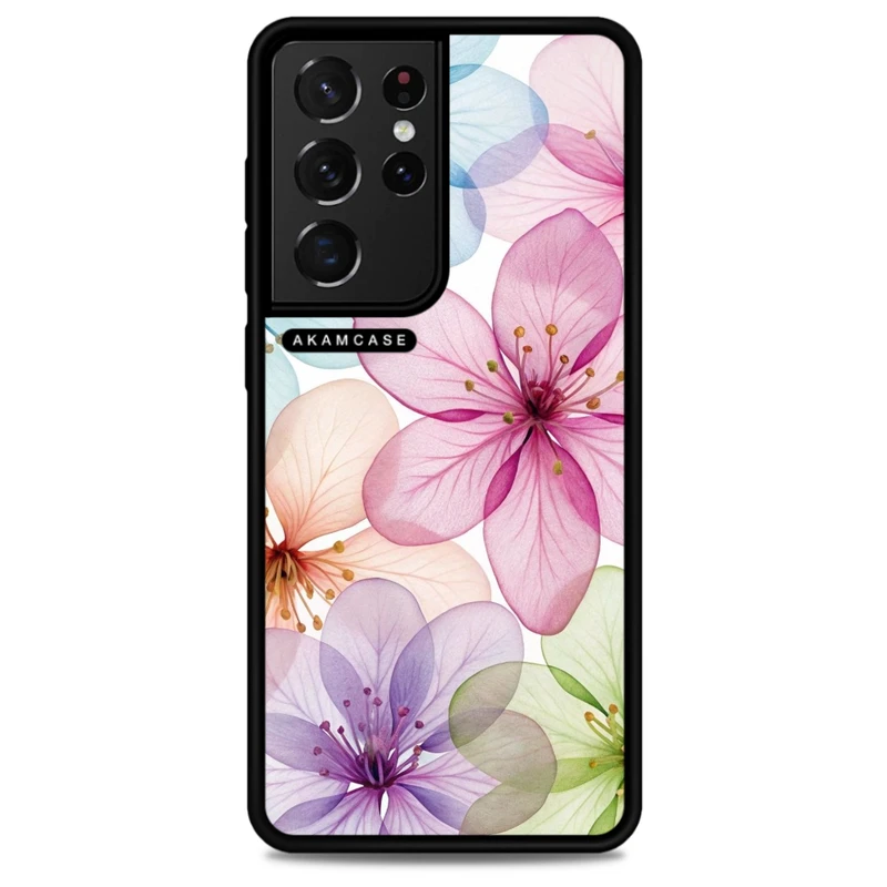 کاور آکام مدل AMC-WSGS21U-FLOWERS-29 مناسب برای گوشی موبایل سامسونگ Galaxy S21 Ultra