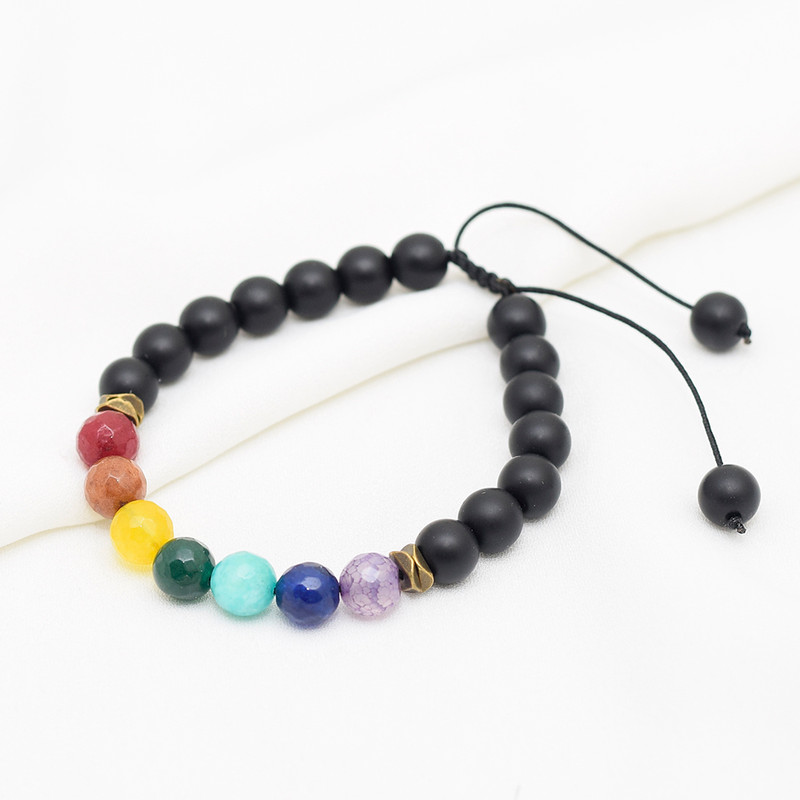 دستبند زنانه دلنار گالری مدل هفت چاکرا کد 04