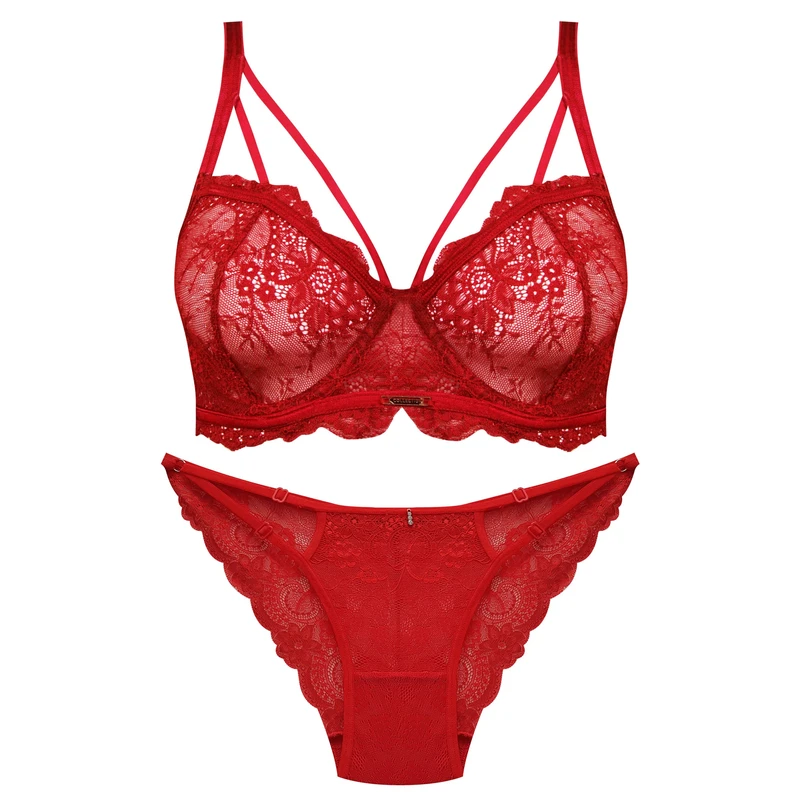 ست شورت و سوتین زنانه ماییلدا مدل فنردار گیپوری کد 4691-8585