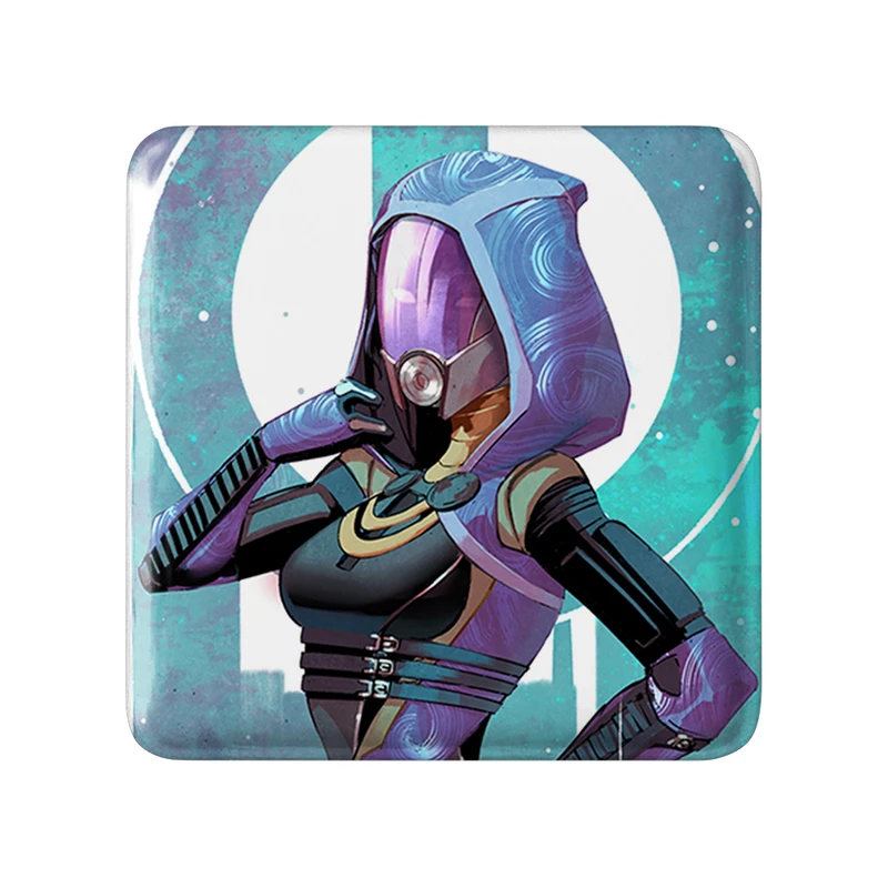 مگنت خندالو طرح بازی مس افکت (Mass Effect) مدل مربعی کد 31551