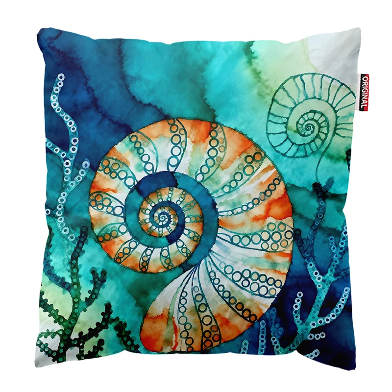 کوسن پاد آفرین مدل فانتزی طرح دریا کد PK403699 سایز 40*40 سانتی متر