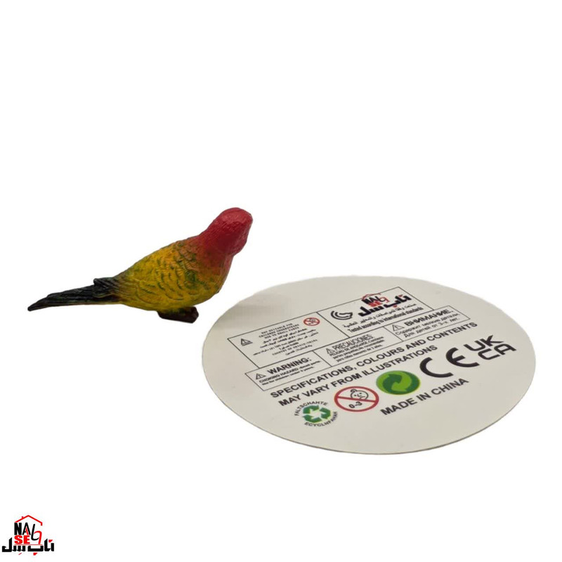 فیگور ناب سل مدل مرغ عشق کد BUDGERIGAR NAAB007 ارتفاع 3 سانتی متر