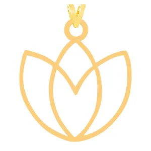 آویز گردنبند طلا 18 عیار زنانه کرابو مدل گل Kr31672