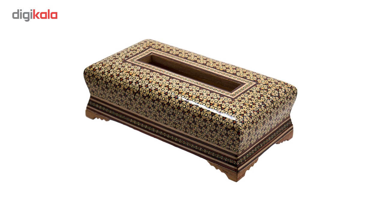 Inlay handicraft tissue box of Rasta model, code 101-12-13 