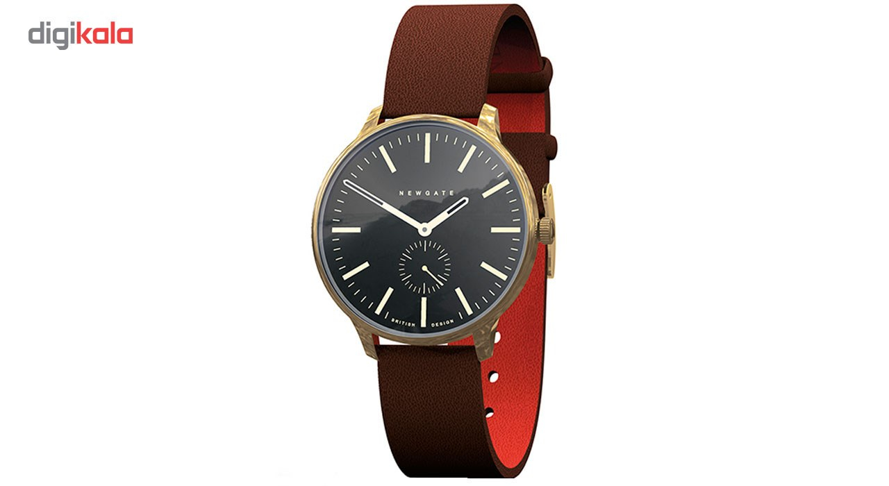 ساعت مچی عقربه ای نیوگیت مدل Blip Brown Leather Strap