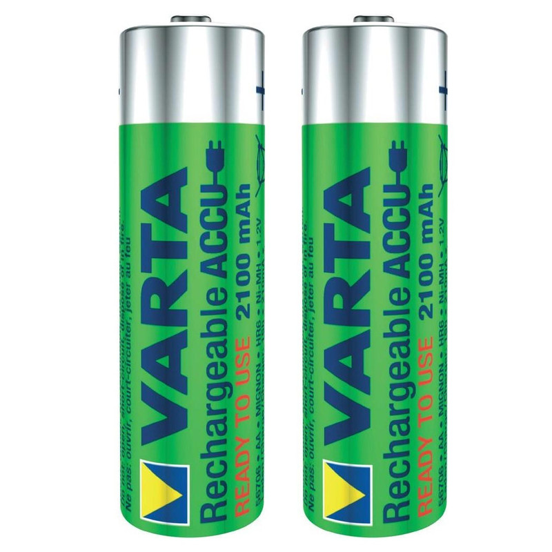 باتری قلمی قابل شارژ وارتا مدل 2100mAh بسته 2 عددی