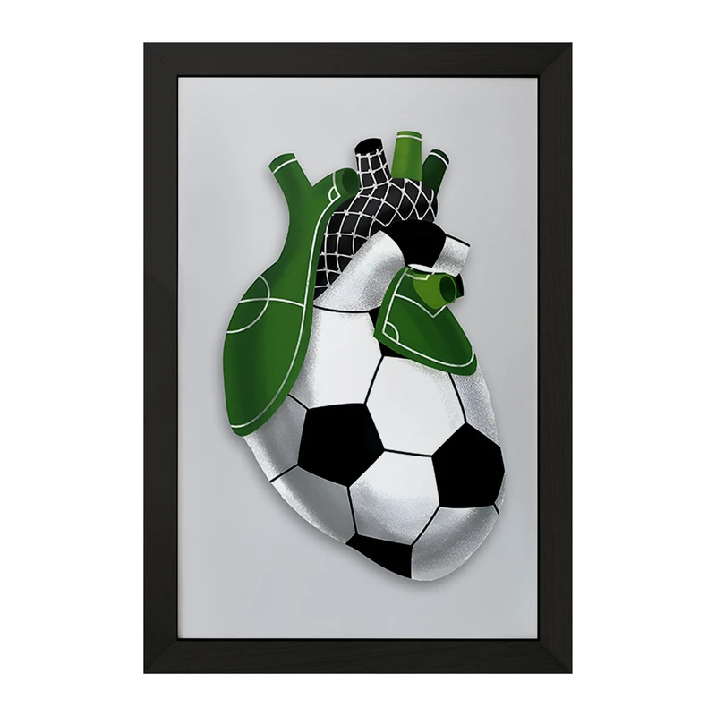تابلو خندالو مدل قلب فوتبالی کد F4818