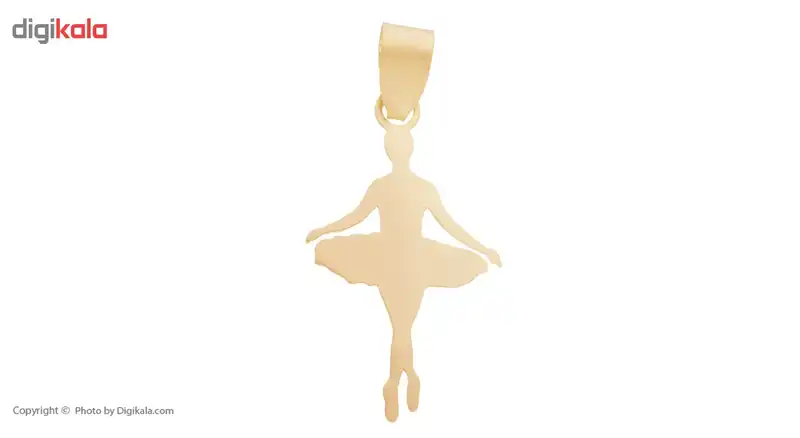 آویز گردنبند طلا 18 عیار پندار گلد مدل AG11