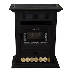 بخاری گازی شارق توس مدل هیوا طرح شومینه 140